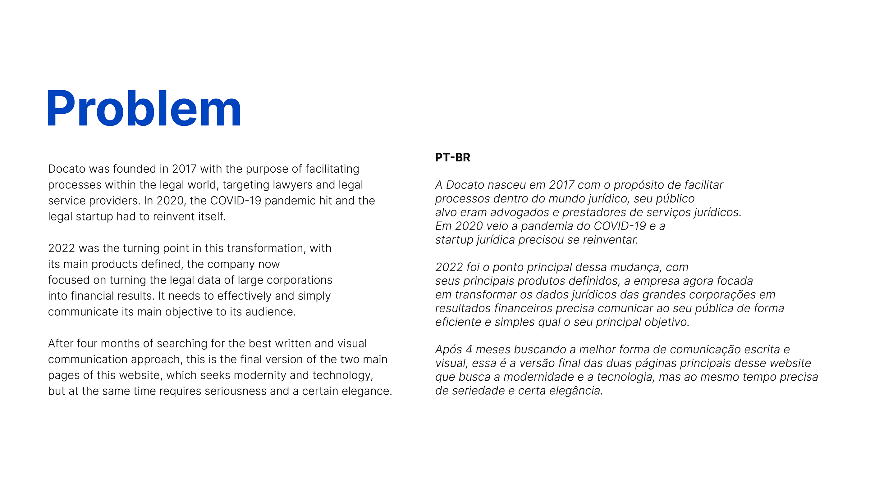 Docato — Website — 2